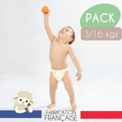 pack total couche lavable naturelle évolutive made in France