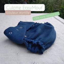 culotte en laine bio bleue