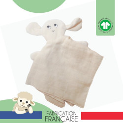 doudou mouton coton bio sans plastique made in france
