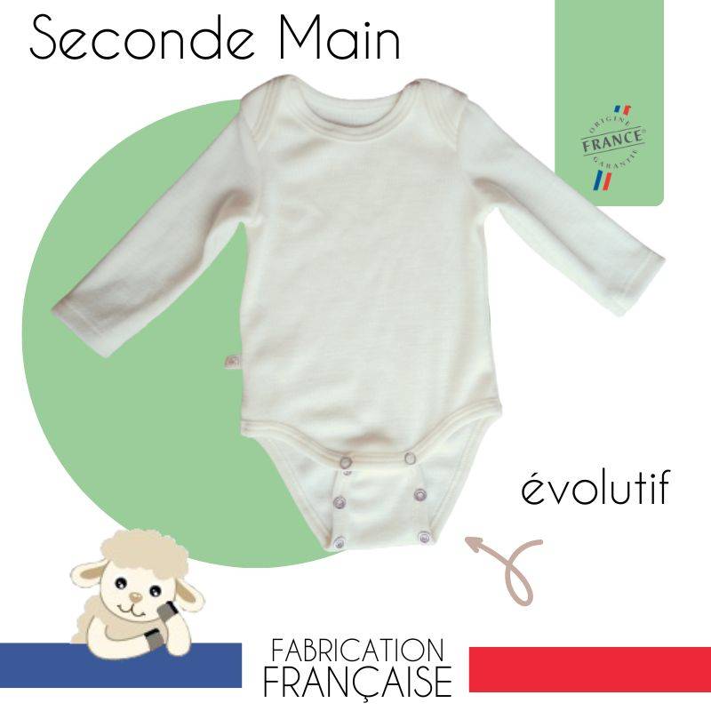 Body évolutif laine mérinos seconde main width=