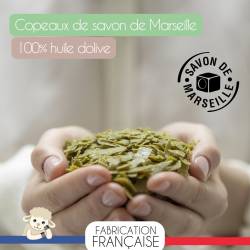 copeaux de savon de Marseille sans glycérine pour lessive maison