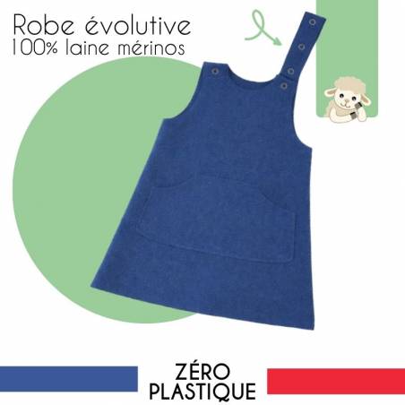 robe enfant évolutive 100% laine mérinos made in france