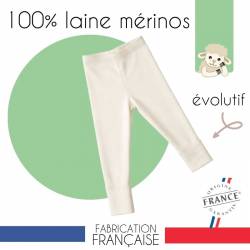 pantalon legging enfant évolutif laine mérinos