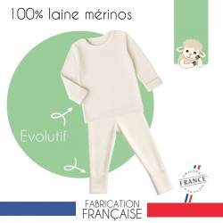 Pyjama enfant évolutif laine mérinos
