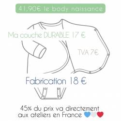 body bebe naissance sans plastique