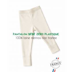 pantalon legging bébé évolutif laine mérinos