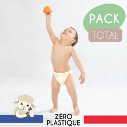 pack total couche lavable naturelle évolutive made in France