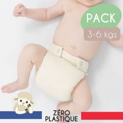 couche lavable laine naissance avec lange