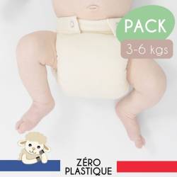 couche  nuit nouveau né laine france