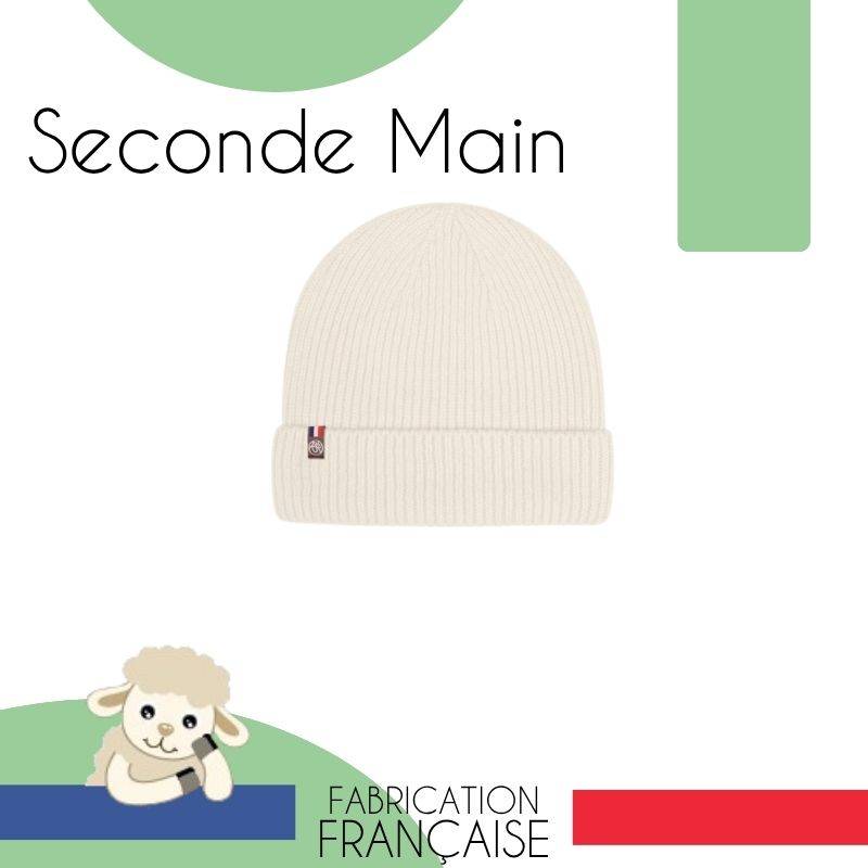 Bonnet laine mérinos enfant seconde main width=