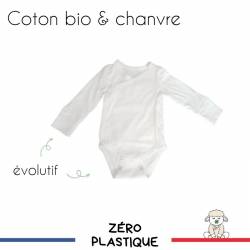 Body naissance 0-6 mois chanvre coton bio made in france