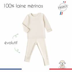 Pyjama enfant évolutif laine mérinos