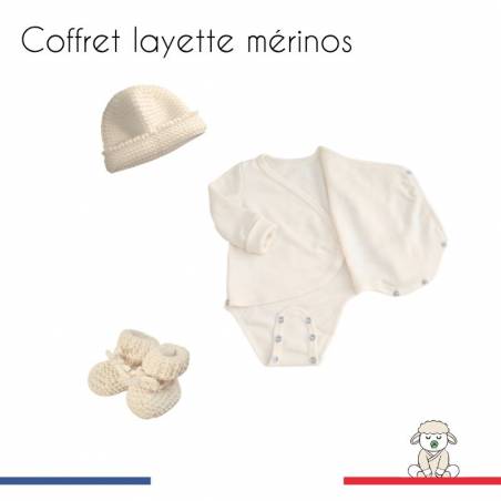 layette bebe 100% laine merinos made in france