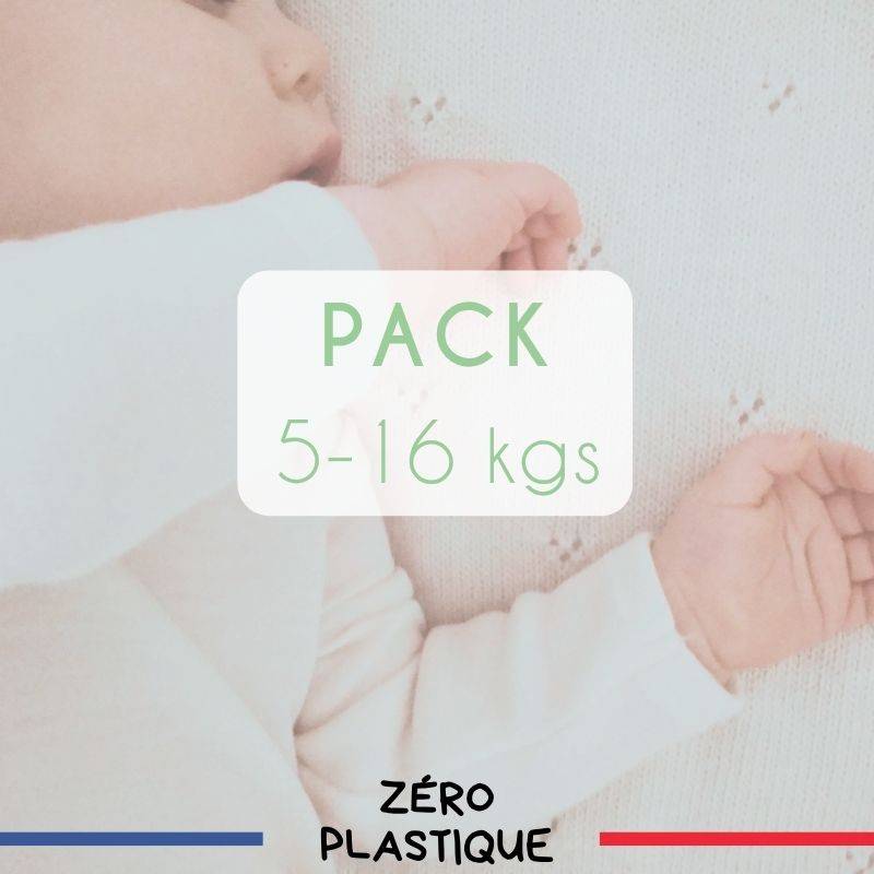 Pack couche lavable évolutive nuit en chanvre width=