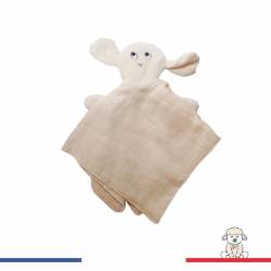 Doudou marionnette 100% coton bio made in France
