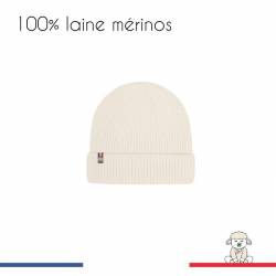 Bonnet enfant en laine merinos made in France