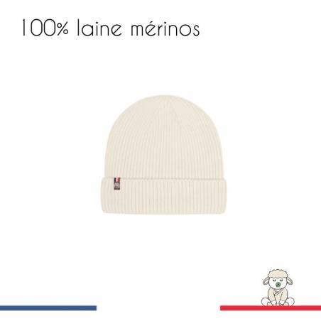 Bonnet enfant en laine merinos made in France