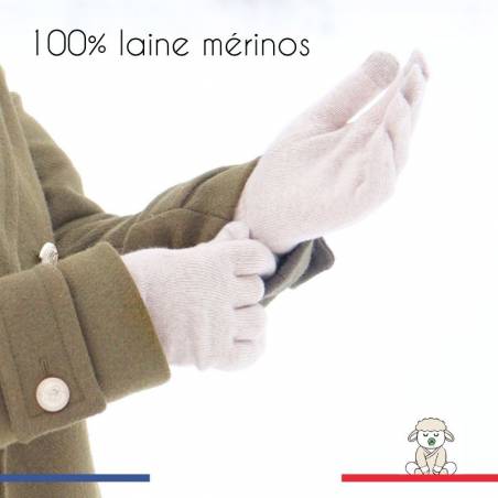 gants adulte laine mérinos france