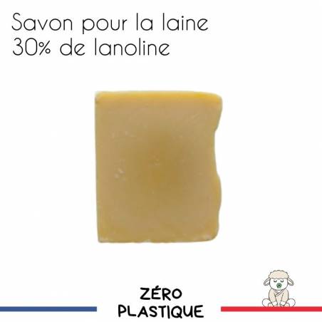 savon lanoline bio 2-en-1 pour la laine fabriqué en France