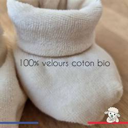 chaussons bébé naissance ecru