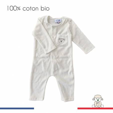 pyjama bébé 100% velours coton bio