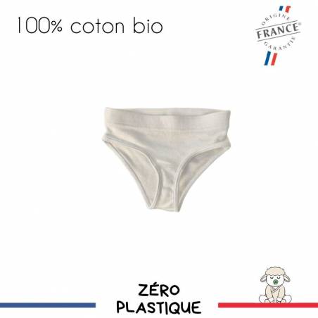 culotte fille 100% coton bio