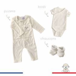 Ensemble bébé naissance 100% coton bio