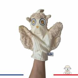 doudou bébé hibou coton bio