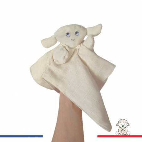 marionette bébé 100% coton bio made in France