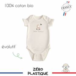 body évolutif 100% coton bio