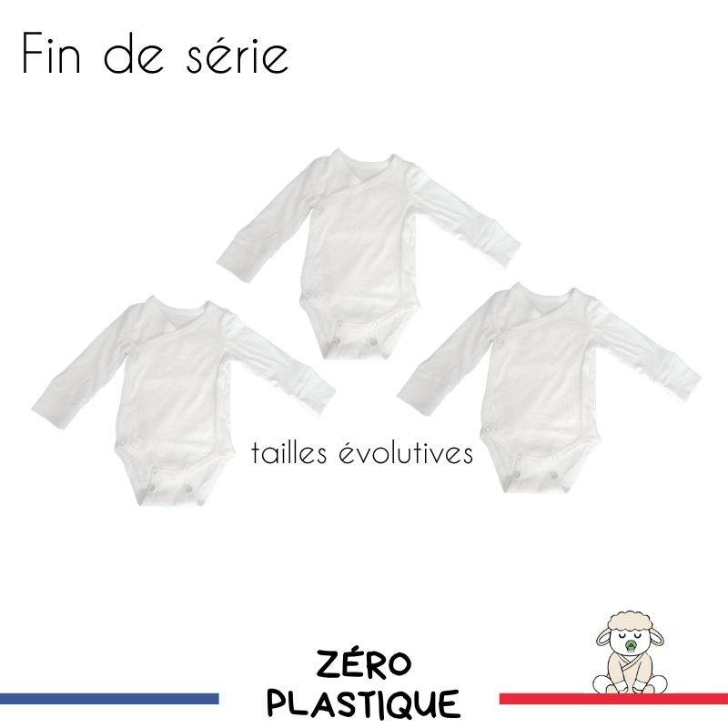 Body naissance 0-6 mois chanvre coton bio made in france width=