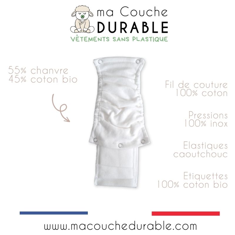 couche lavable naturelle sans plastique